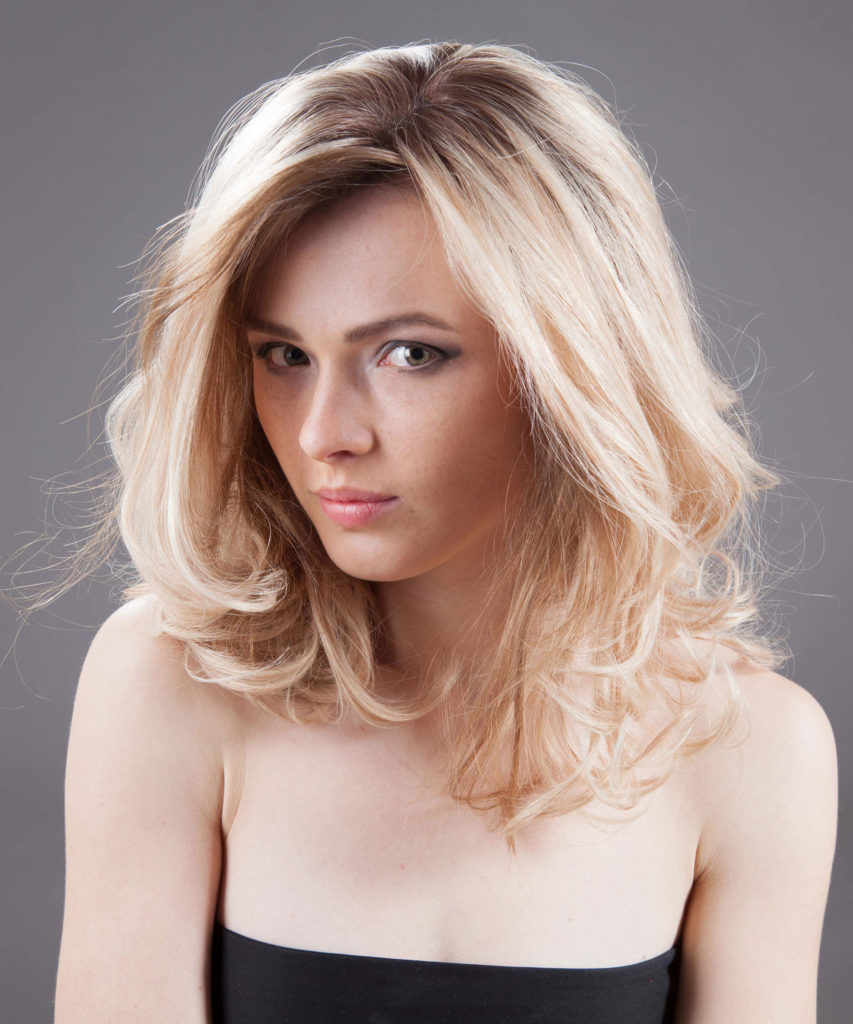 parrucca bionda capelli veri